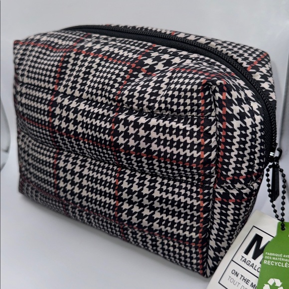 My Tagalongs Unisex Houndstooth Plaid Cosmetic Bag - Picture 1 of 2